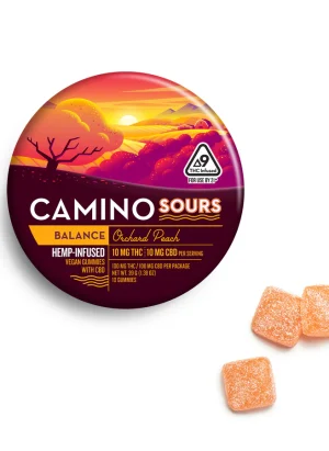 Camino Orchard Peach 10:10 CBD Sleep Gummies