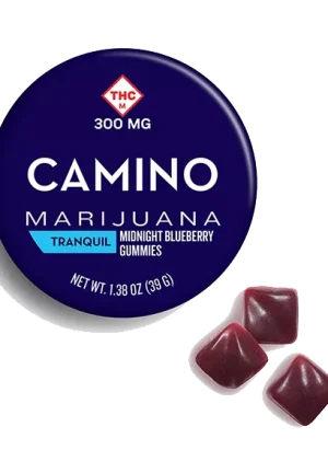 Camino Midnight Blueberry High Dose Gummies