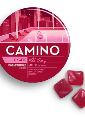 Camino Wild Cherry Excite Gummy - Camino Gummy Store