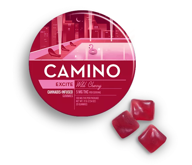 Camino Wild Cherry Excite Gummy - Camino Gummy Store